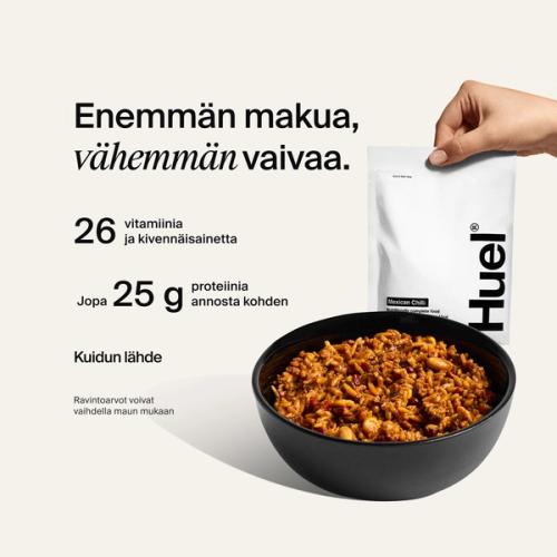 Kulhollinen Hot & Savoury -ateriaa täysipainoinen ravitsemus -korostuksilla