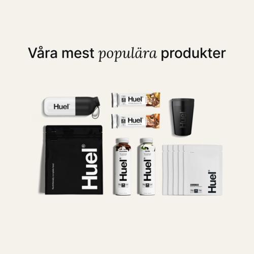 Huel-produkter i Bestseller-paketet