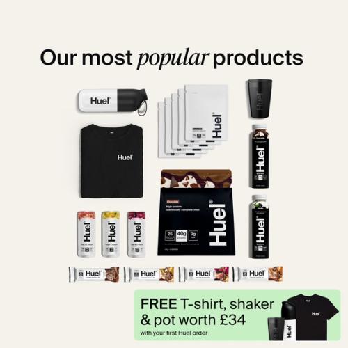 Huel products in the Bestseller Bundle