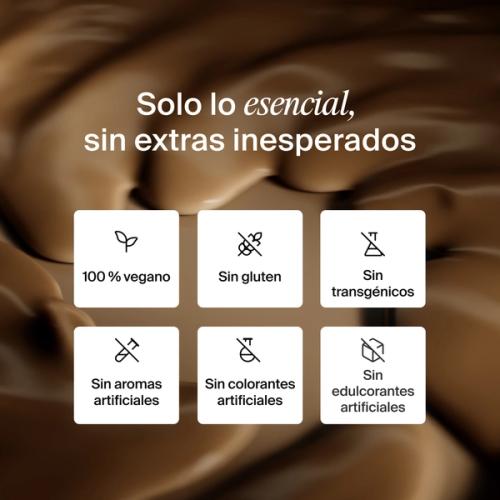 Una lista de beneficios para la salud de Huel Ready-to-drink Lite sobre un fondo de un primer plano de Chocolate