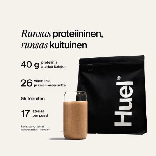 A bag of Huel Black Edition meal powder 