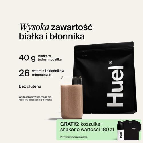 Torba Black Edition Powder z informacjami o wartościach odżywczych