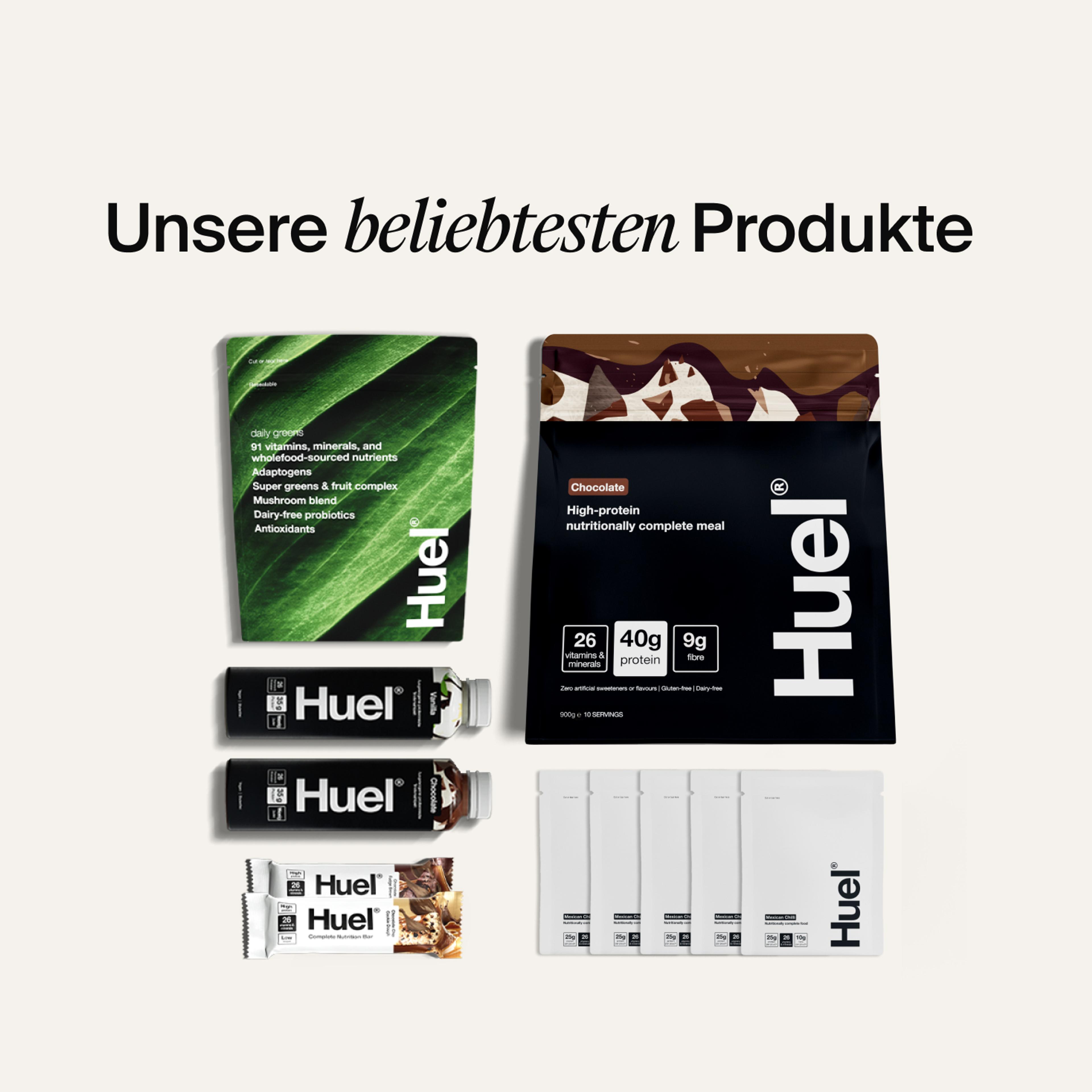 Huel products in the Bestseller Bundle