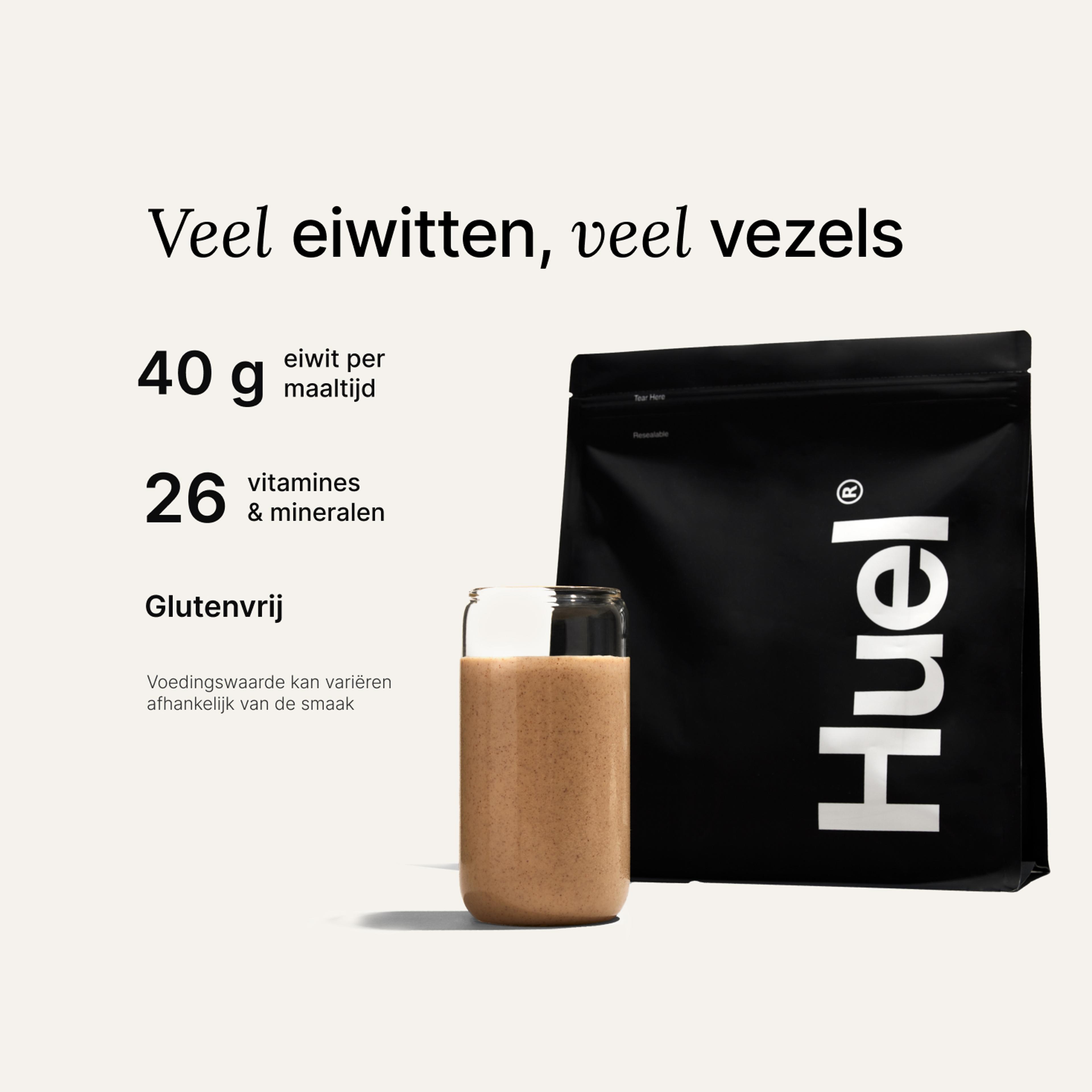Bag of Black Edition Powder with Complete Nutrition callouts
