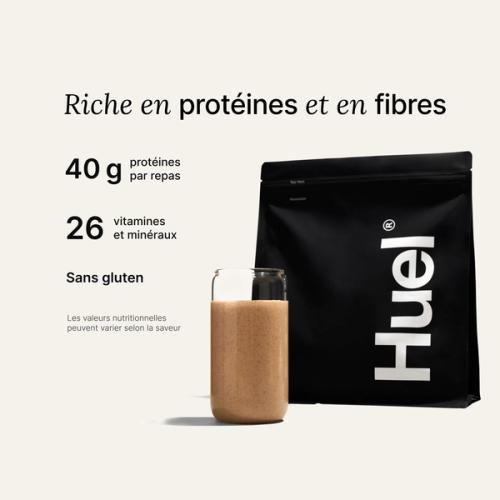 Sachet de Black Edition Powder avec le message « Complet sur le plan nutritionnel »