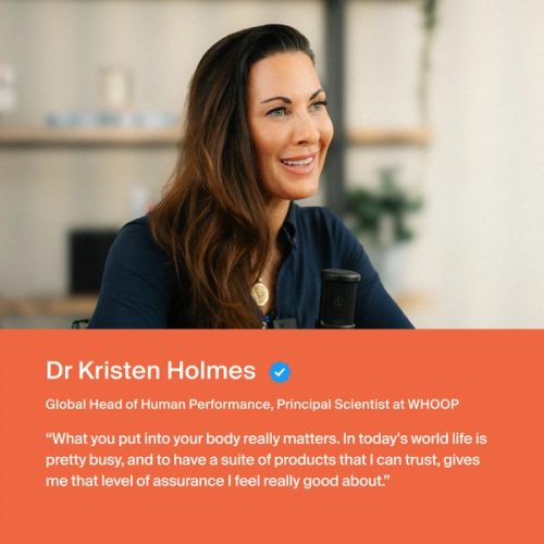 Dr. Holmes "What you put in your body really matters. In today's world life is pretty busy, and to have...products that I can trust, gives me that level of assurance I feel really good about."