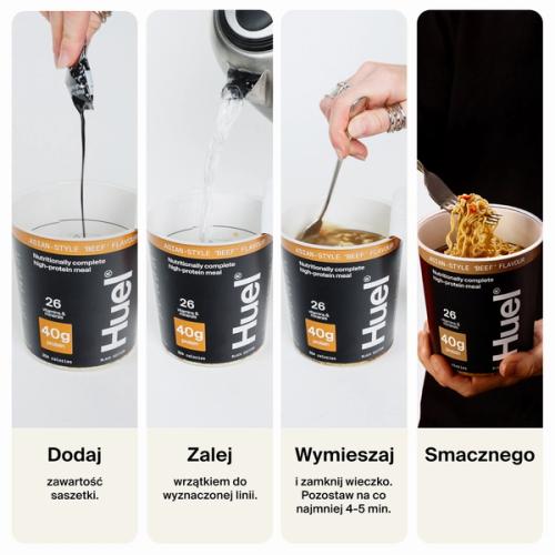 A step-by-step guide for making Huel Black Edition Ramen