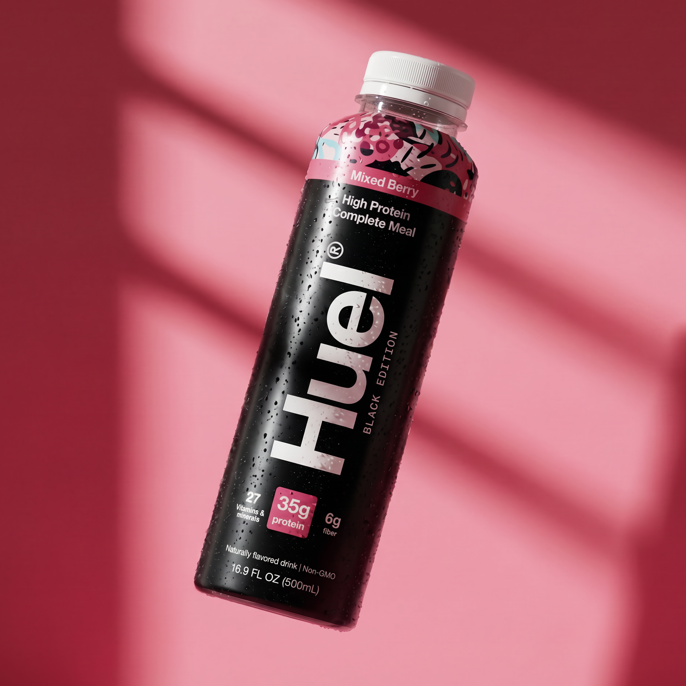 Huel Mixed Berry Black Edition RTD bottle