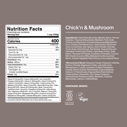 Nutritional information for the Cajun flavor of H&S