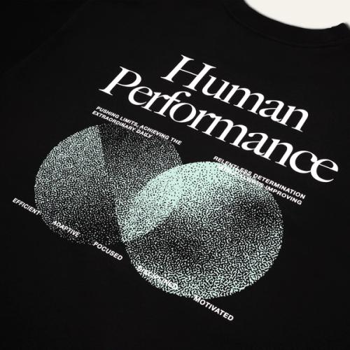 A close up of the back design of the Huel t-shirt