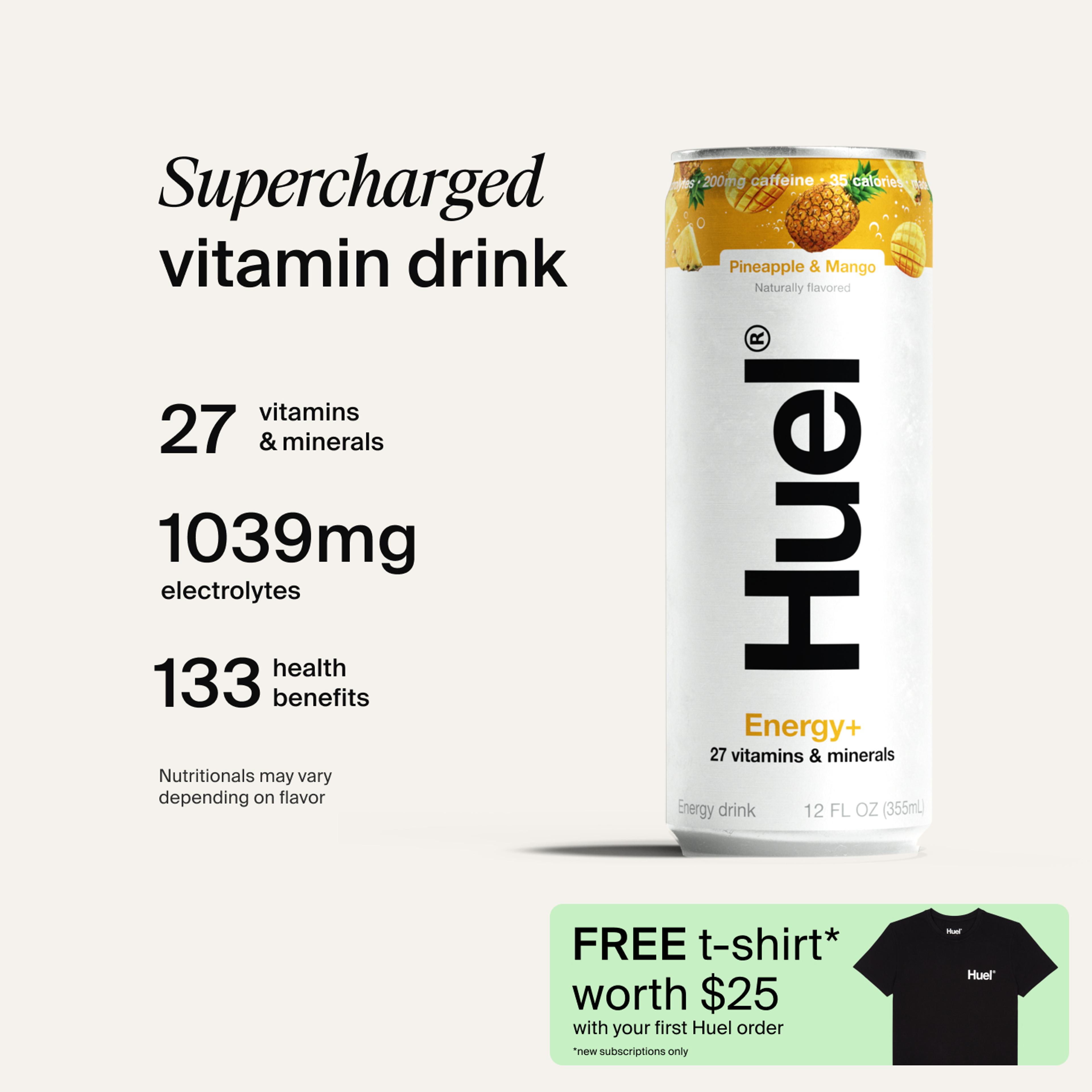 Supercharged vitamin drink