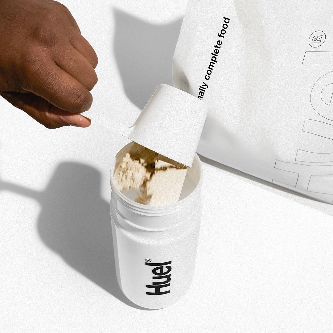 Add two scoops of Huel Essential Powder