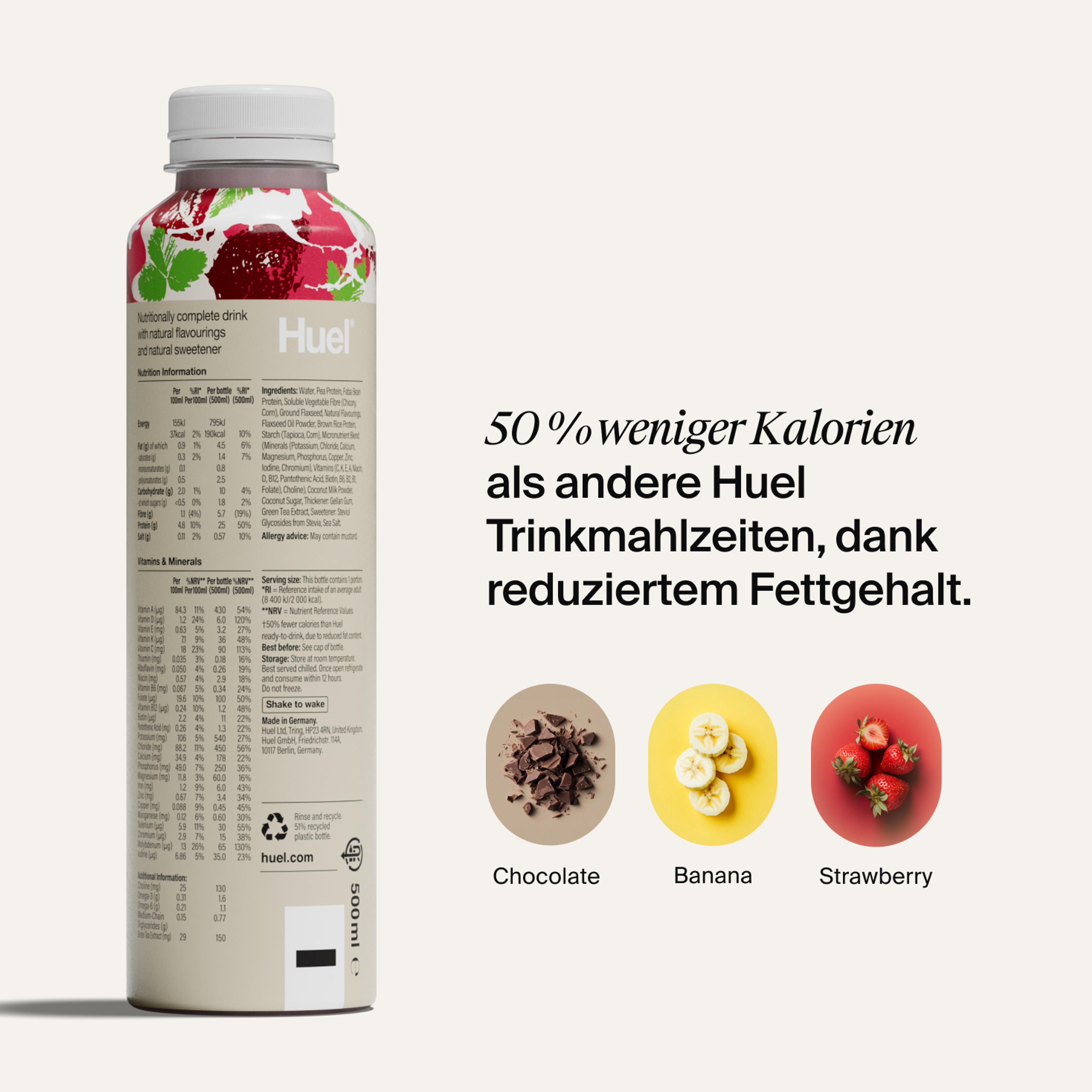 The back of the bottle with flavour call outs
