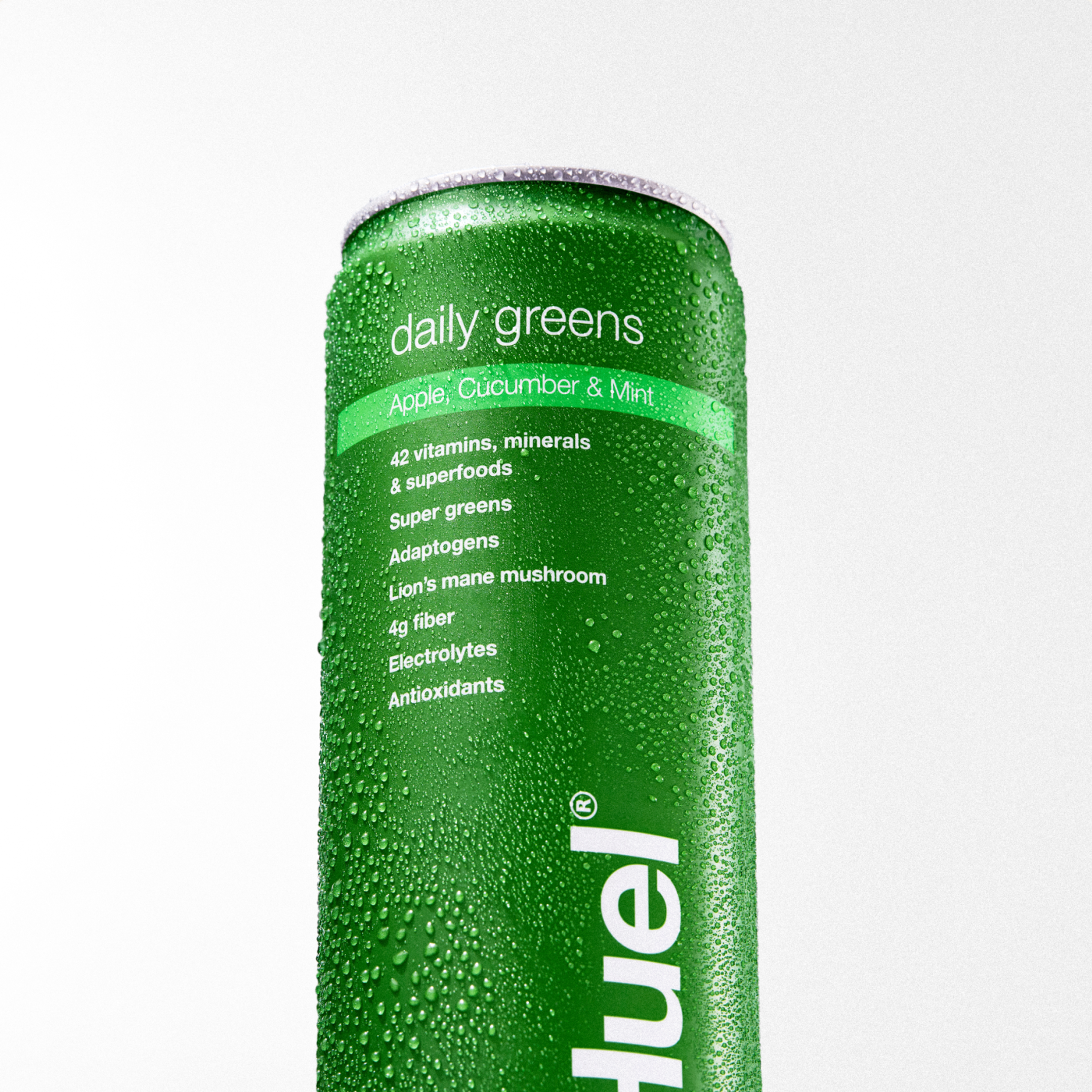 Close up of a Daily Greens Ready-to-drink can