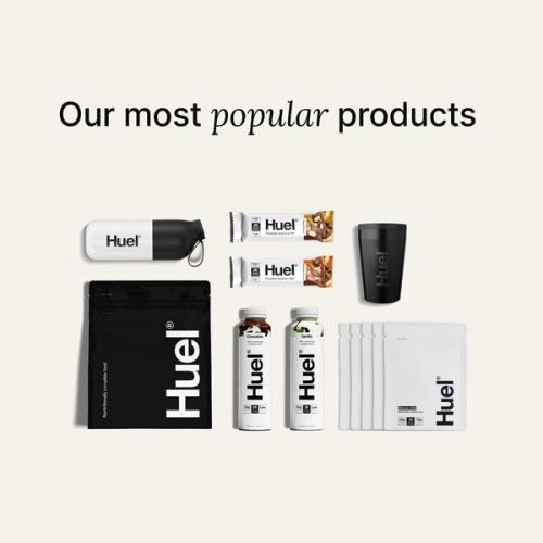 Huel products in the Bestseller Bundle