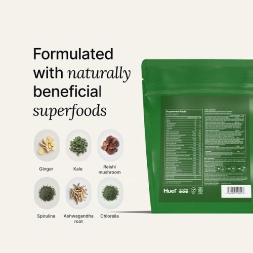 Ingredients and the Greens back of pack