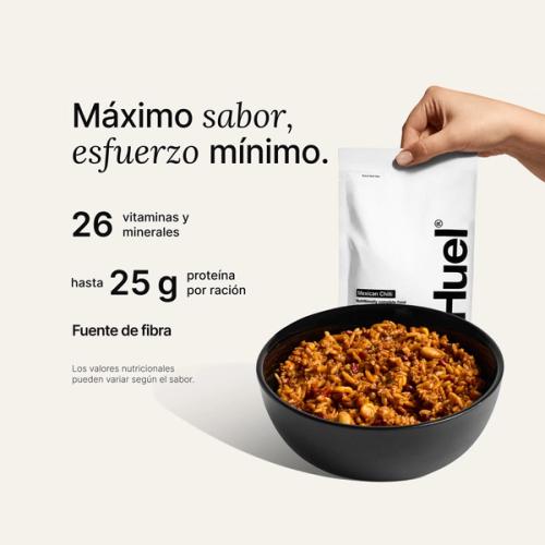 Bowl of Hot & Savoury with Complete Nutrition callouts