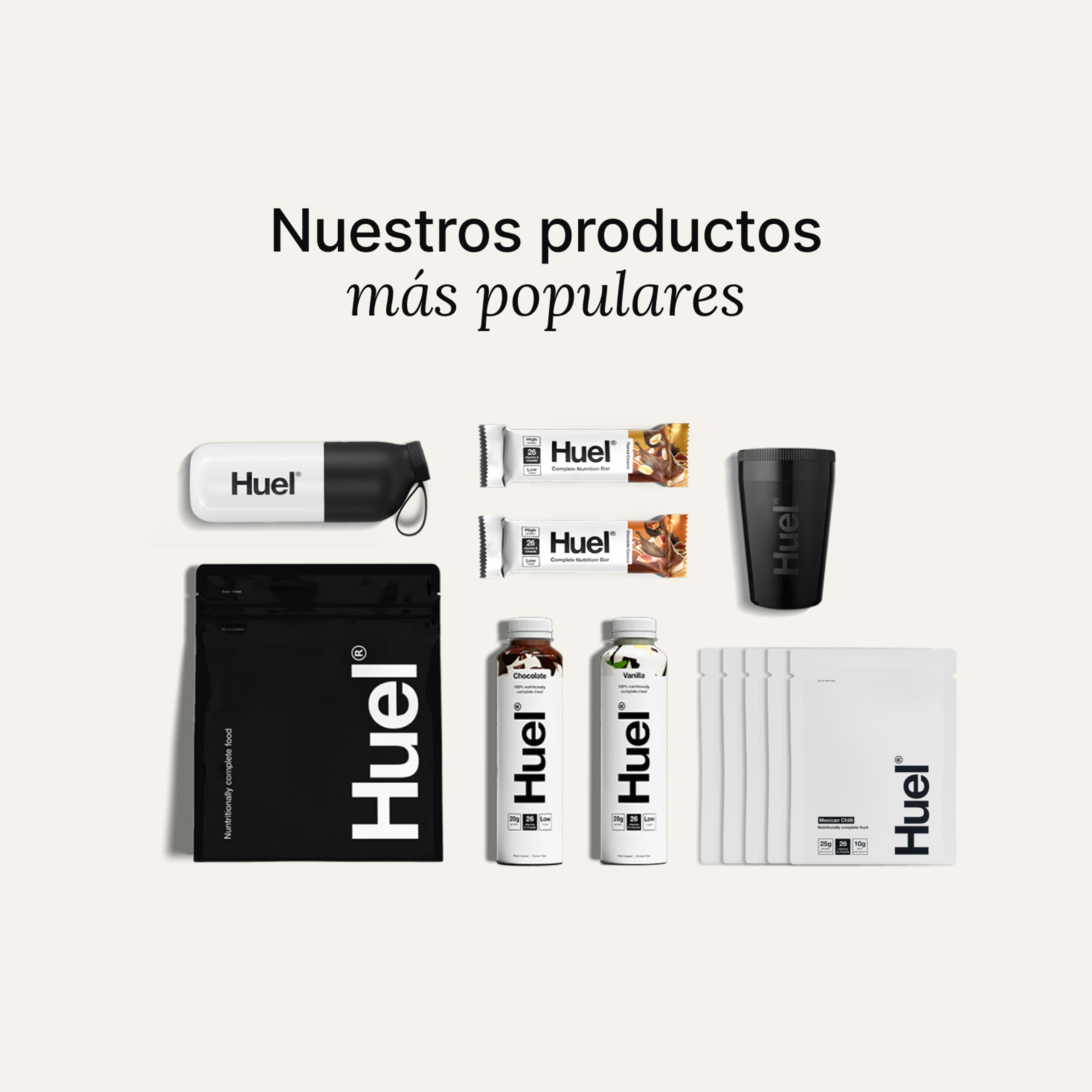 Productos Huel en el Bestseller Bundle