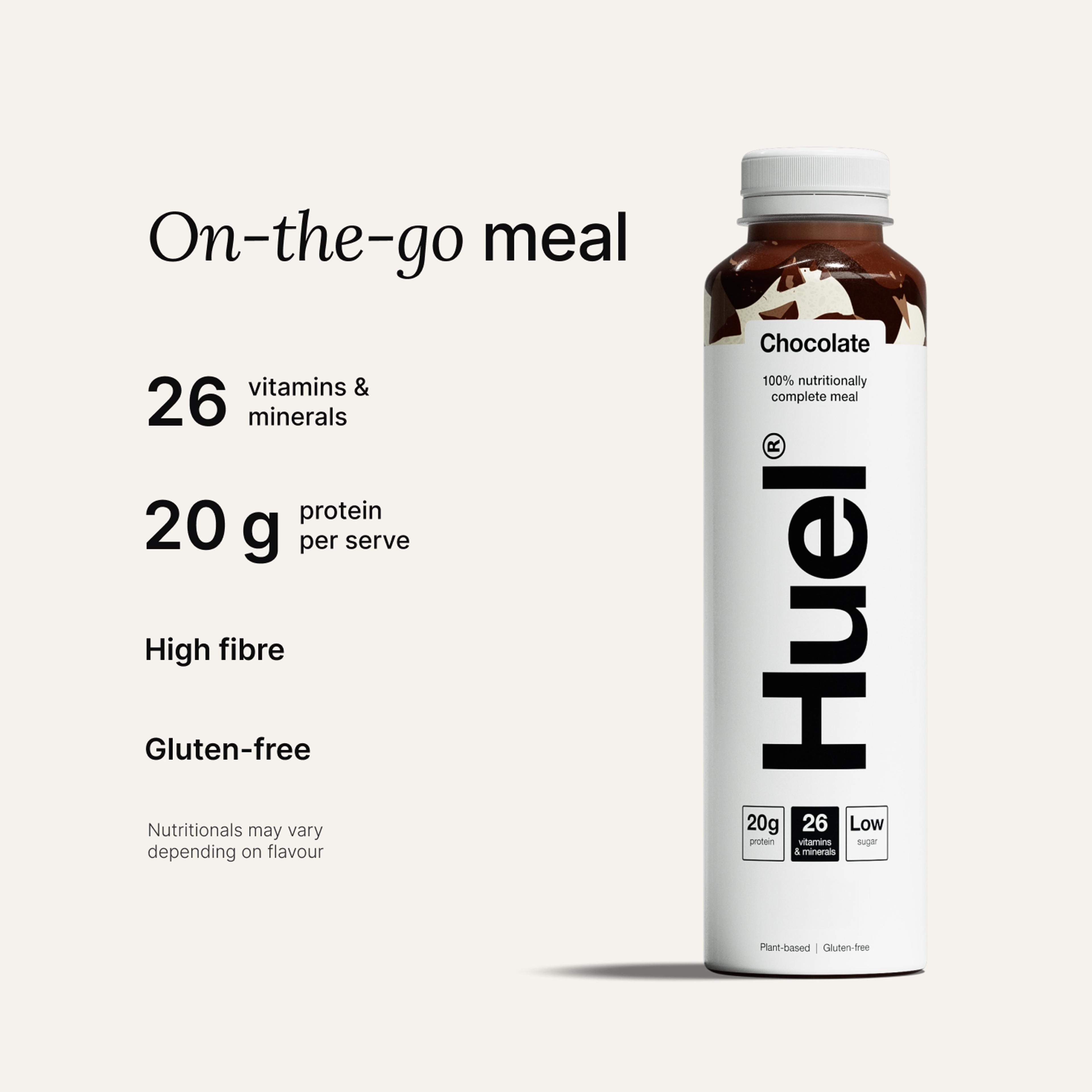 Bottle of Ready-to-drink with Complete Nutrition callouts