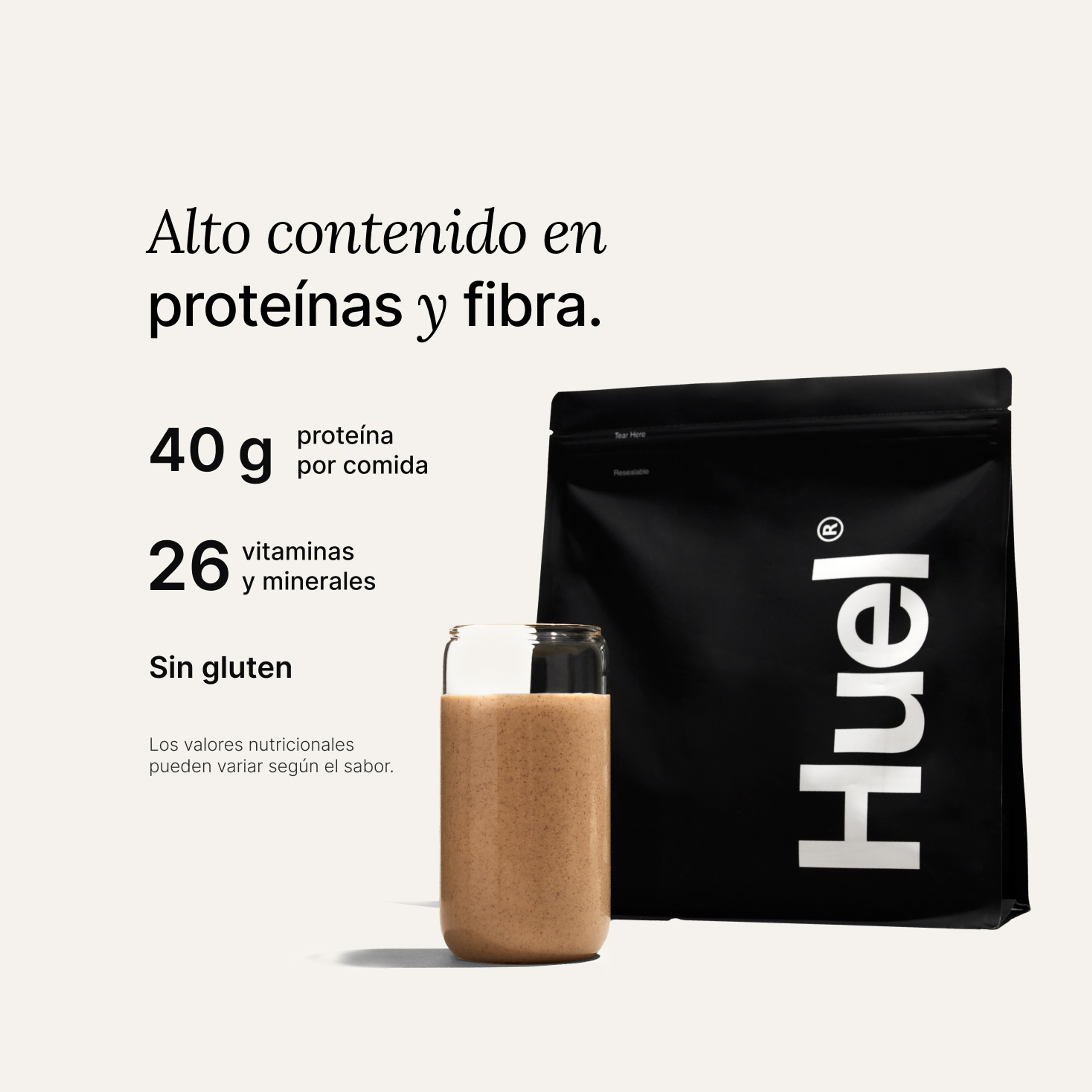 Bolsa de Black Edition Powder que dice "Nutrición completa"