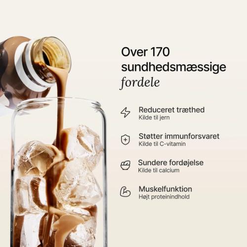 Vanilje, der kommer ud af en Ready-to-drink-flaske