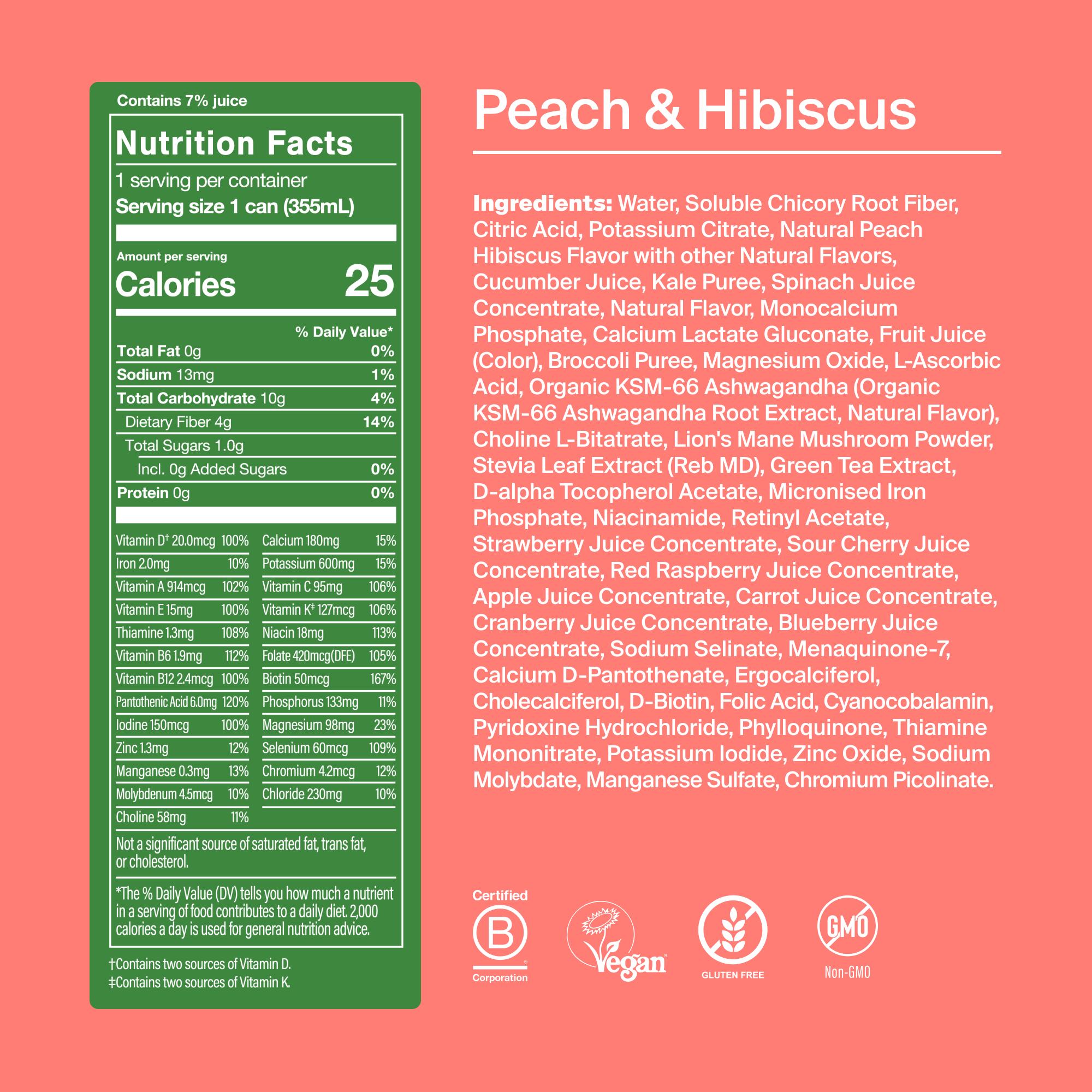 The back of the can with flavour call outs