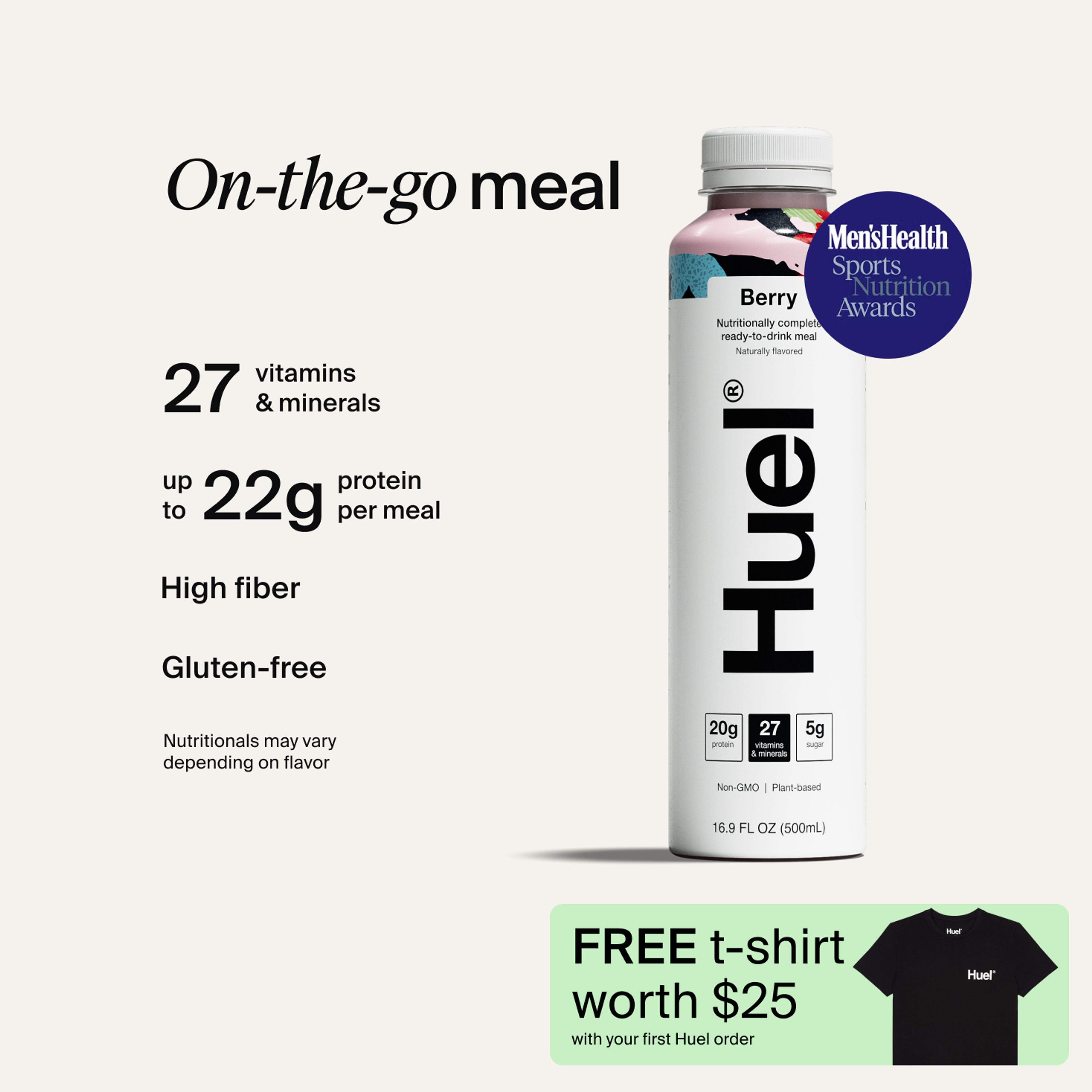 Bottle of Ready-to-drink with Complete Nutrition callouts