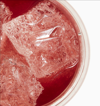 A top down image of an iced Daily A-Z Vitamins drink