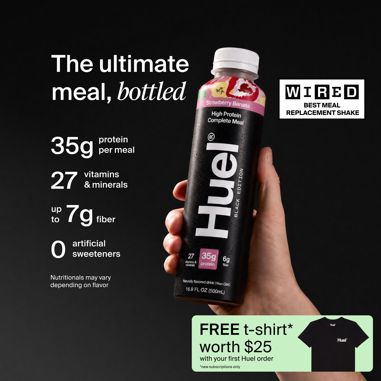 Black Edition RTD | Protein Meal Replacement Shake | Huel US