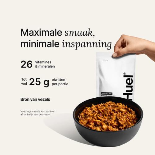 Bowl of Hot & Savoury with Complete Nutrition callouts