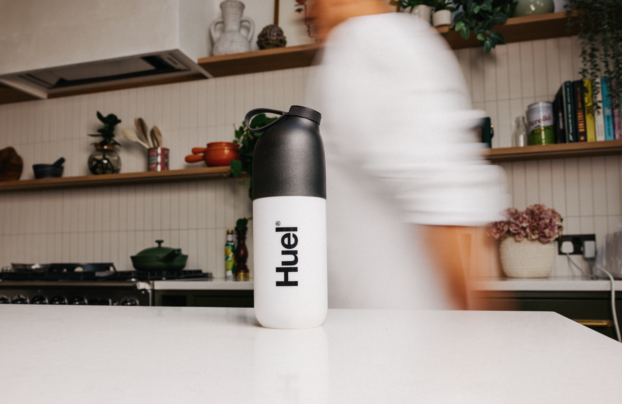 Assortment of Huel products on a white background