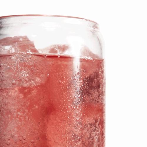 Close up shot of a glass of DAZ