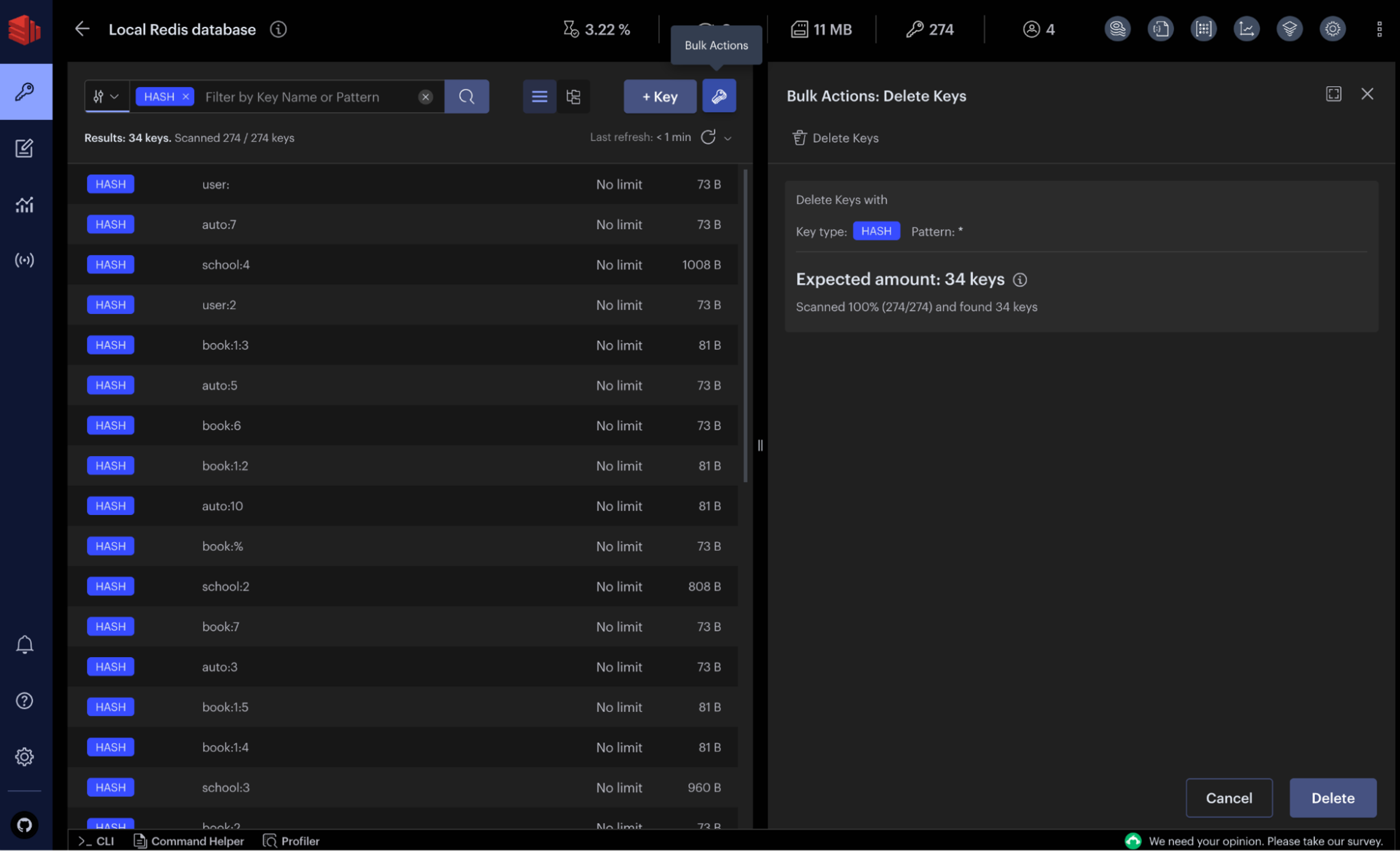 redisinsight browser
