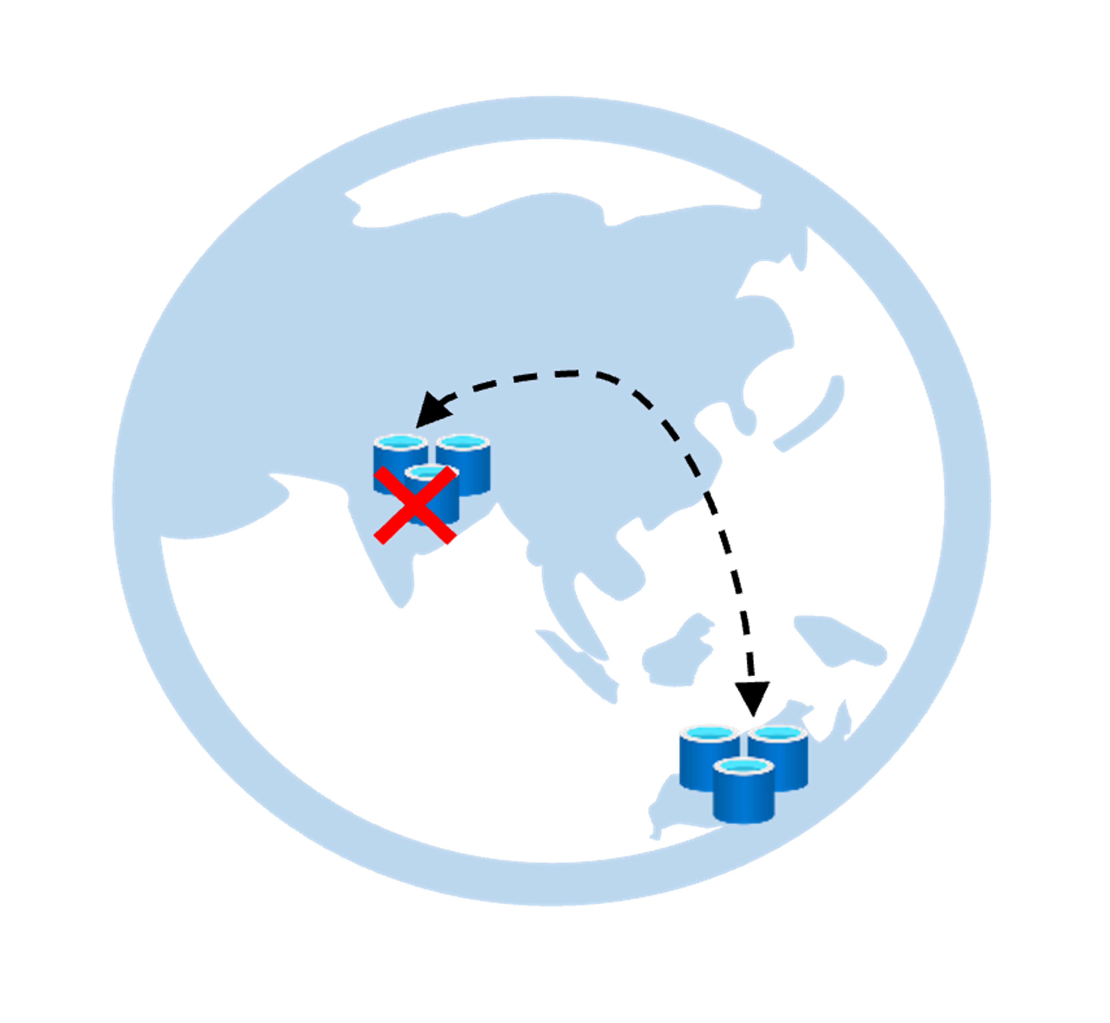 image showing regional Azure outages