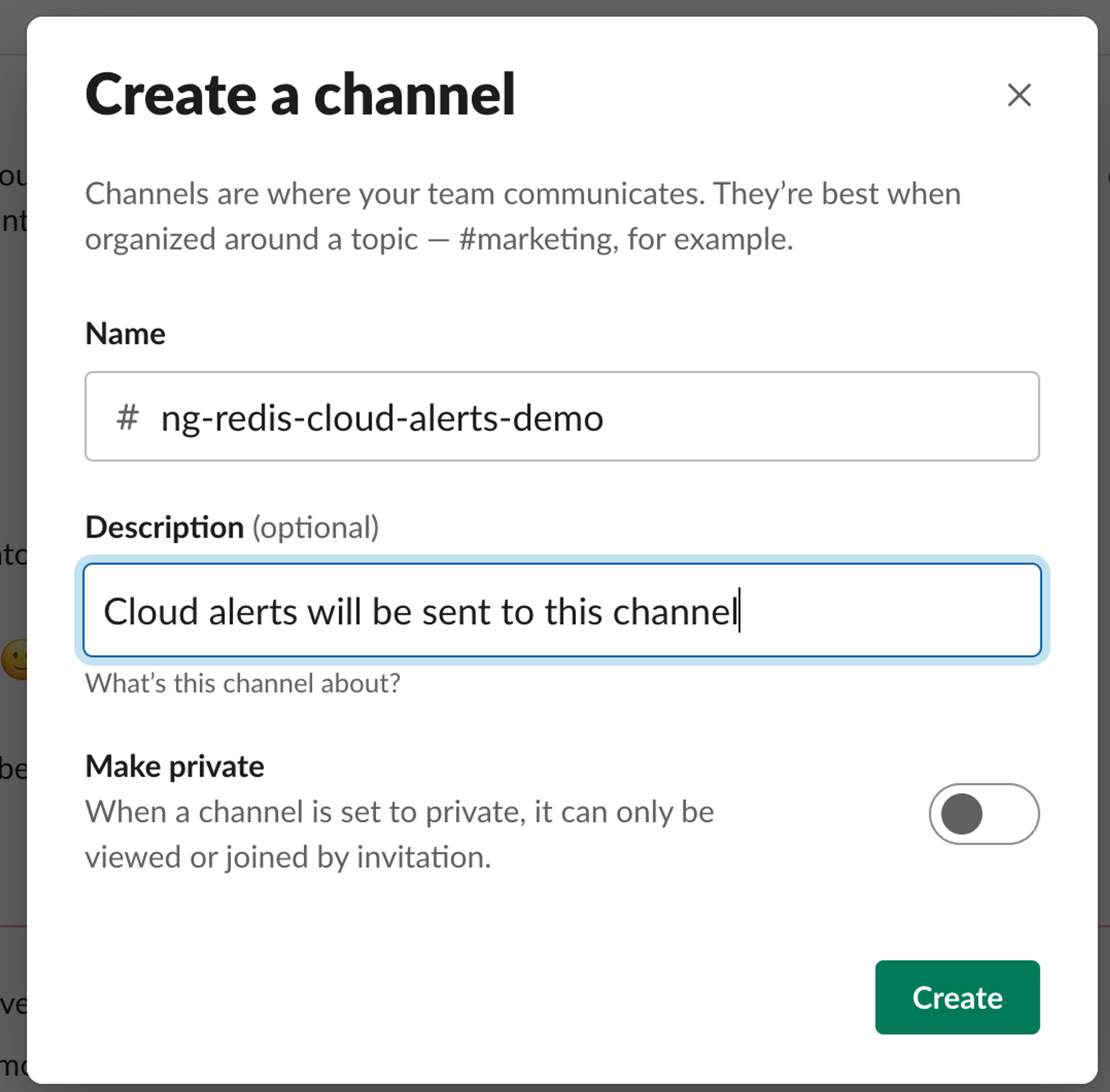 How To Receive Redis Cloud Alerts Via Slack