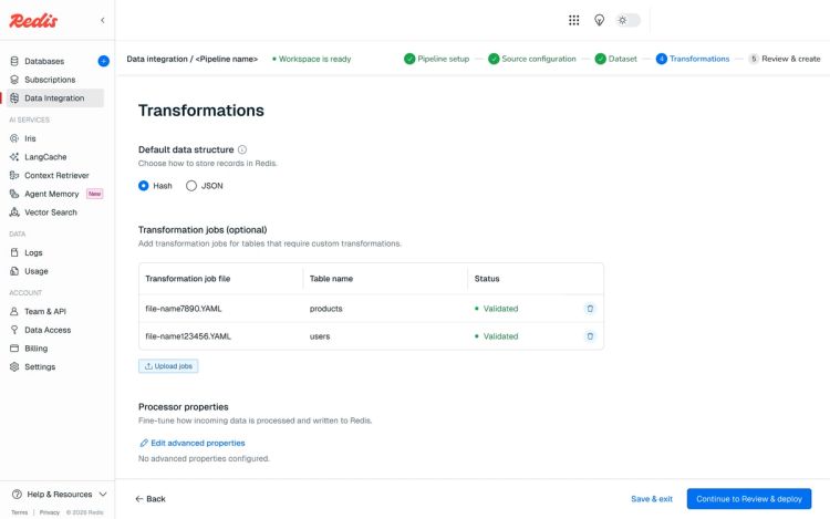 Redis Data Integration (RDI) — Real-time data, Redis fast