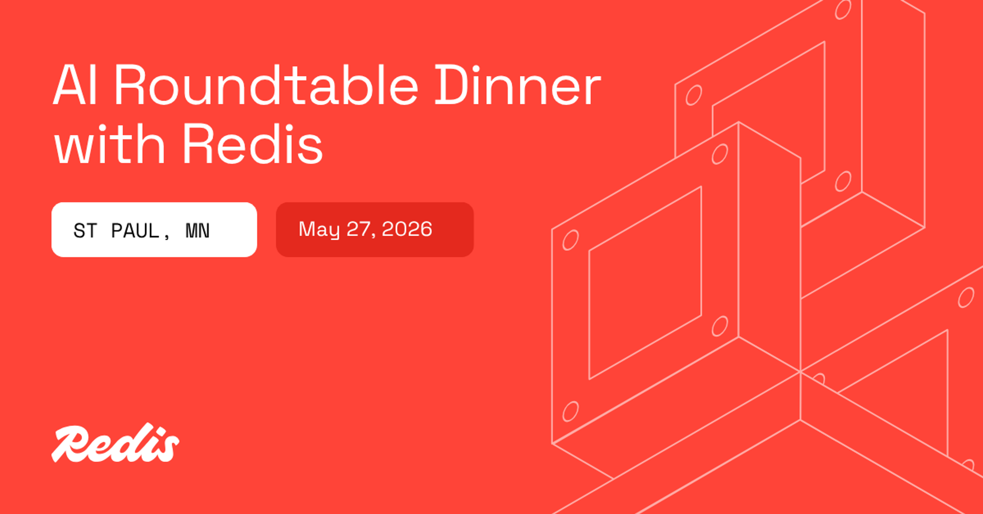 AI roundtable dinner with Redis