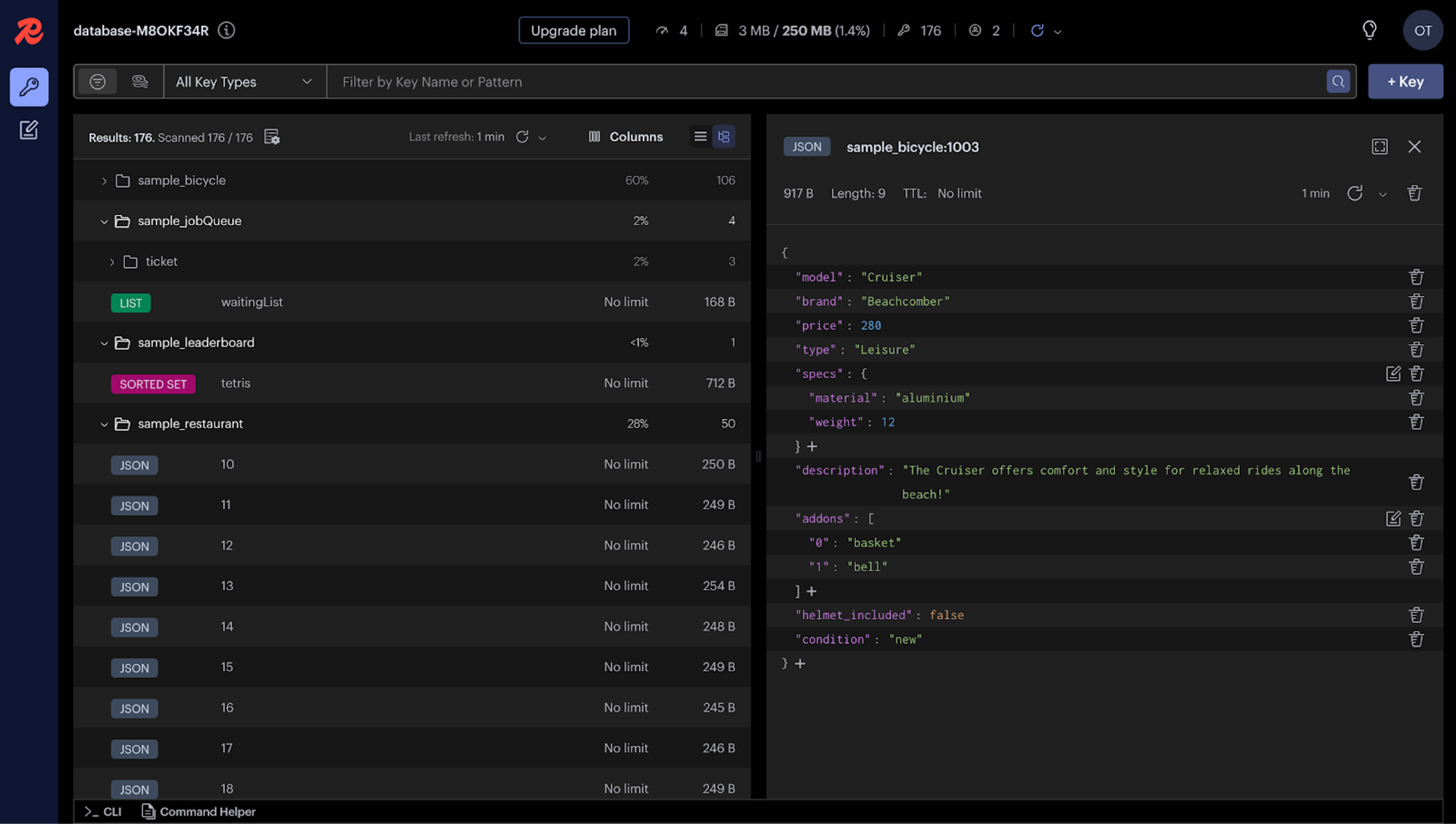 Redis Insight Database