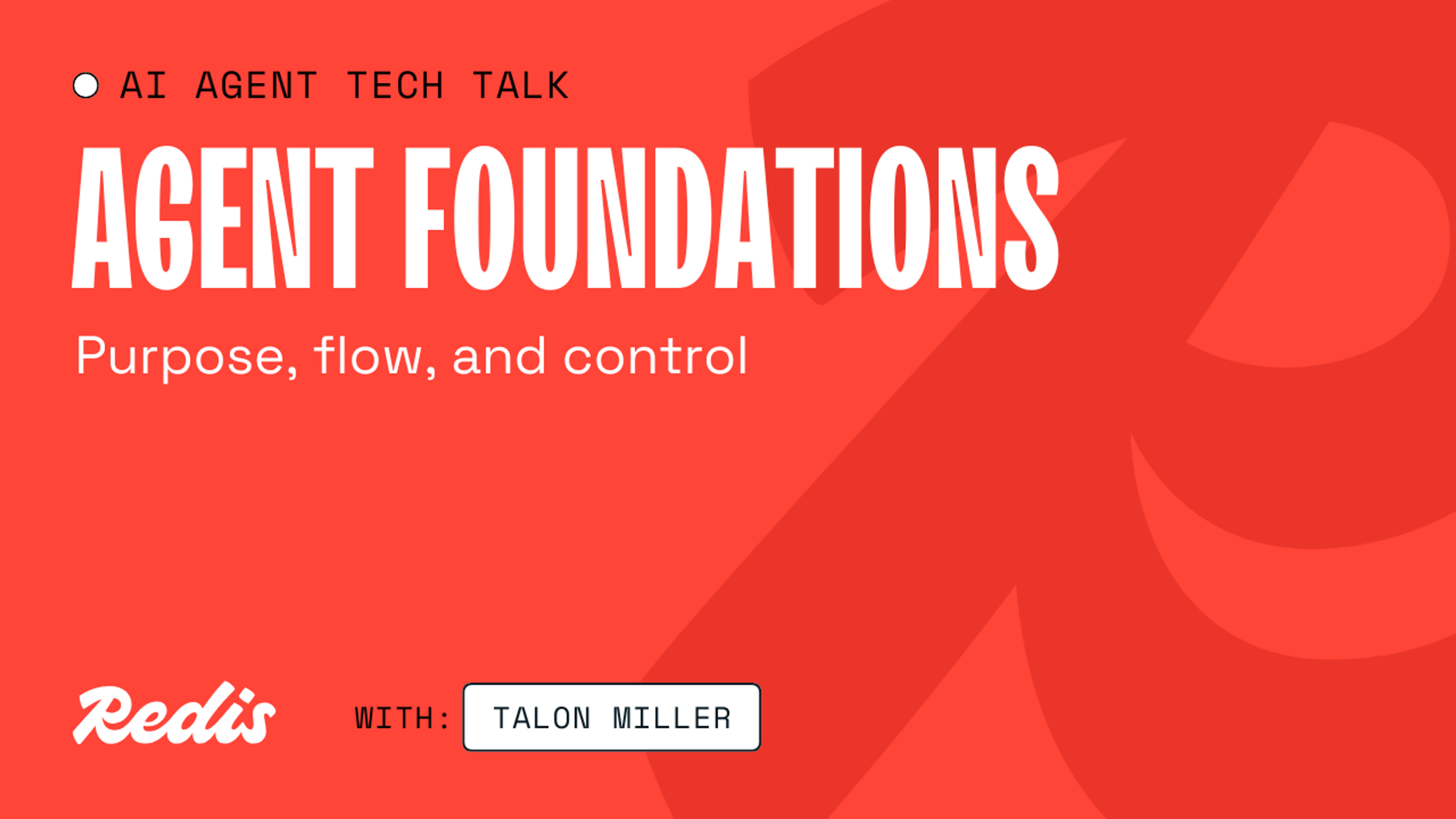 Agent foundations: Purpose, flow, and control