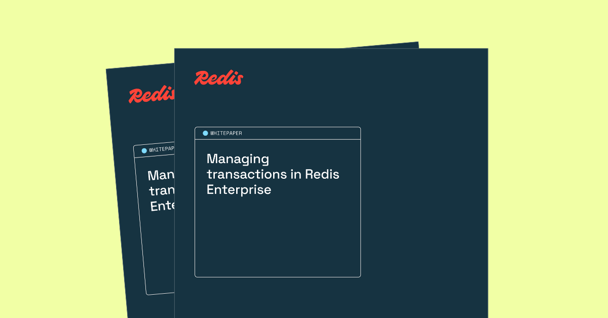 Database Transaction Management with Redis Enterprise