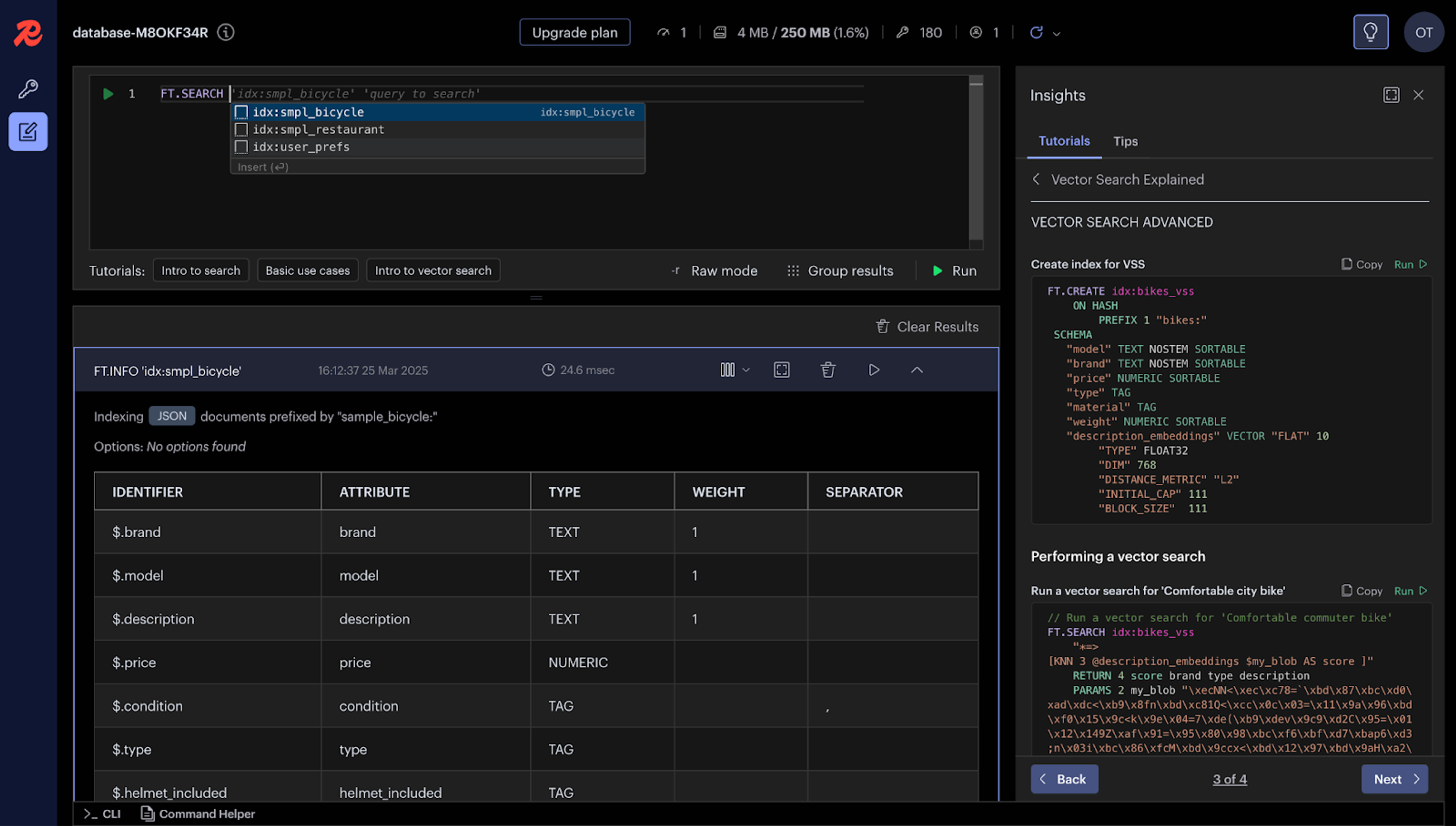 Redis Insight Example