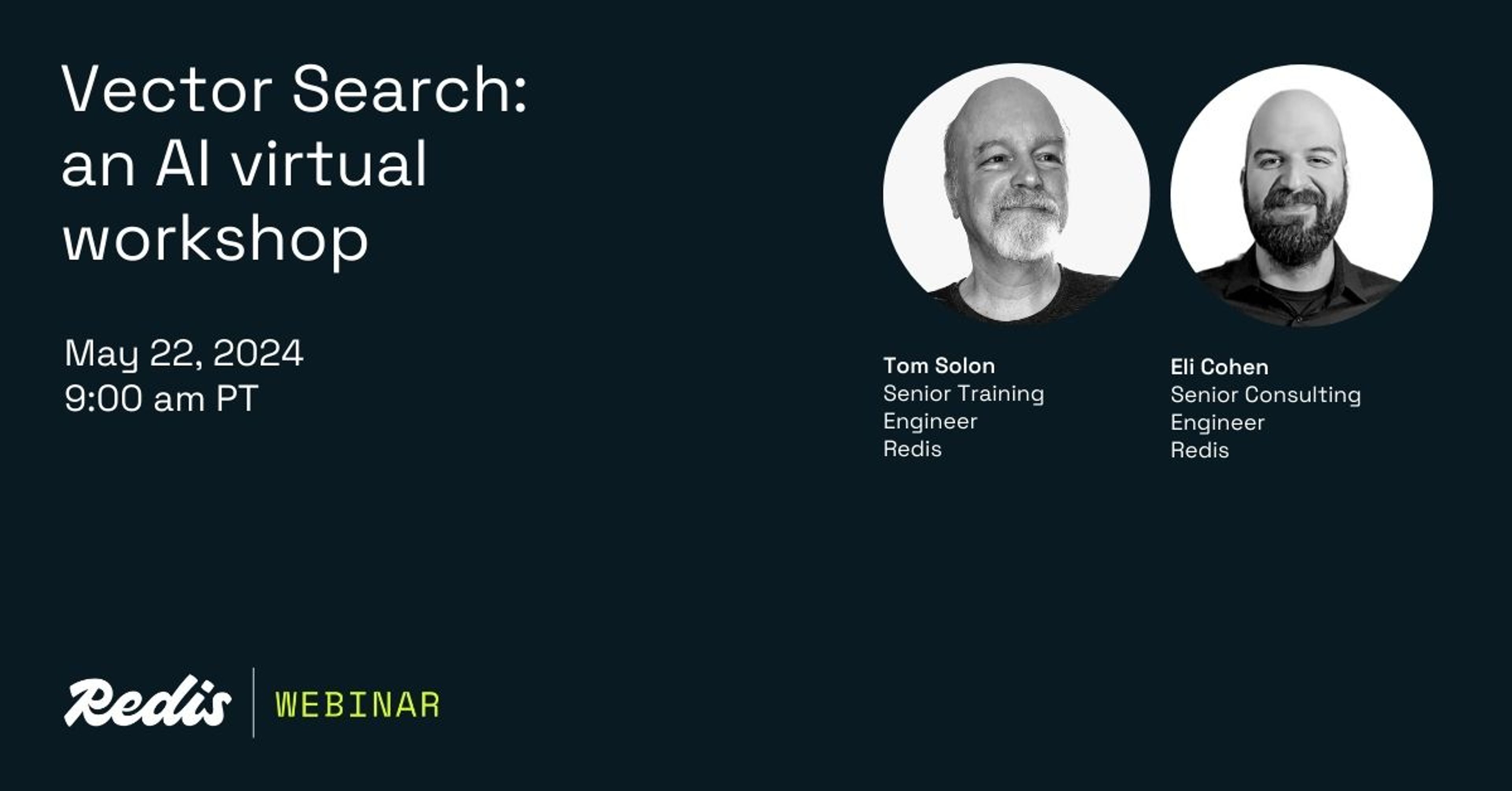 Vector search: A virtual AI workshop