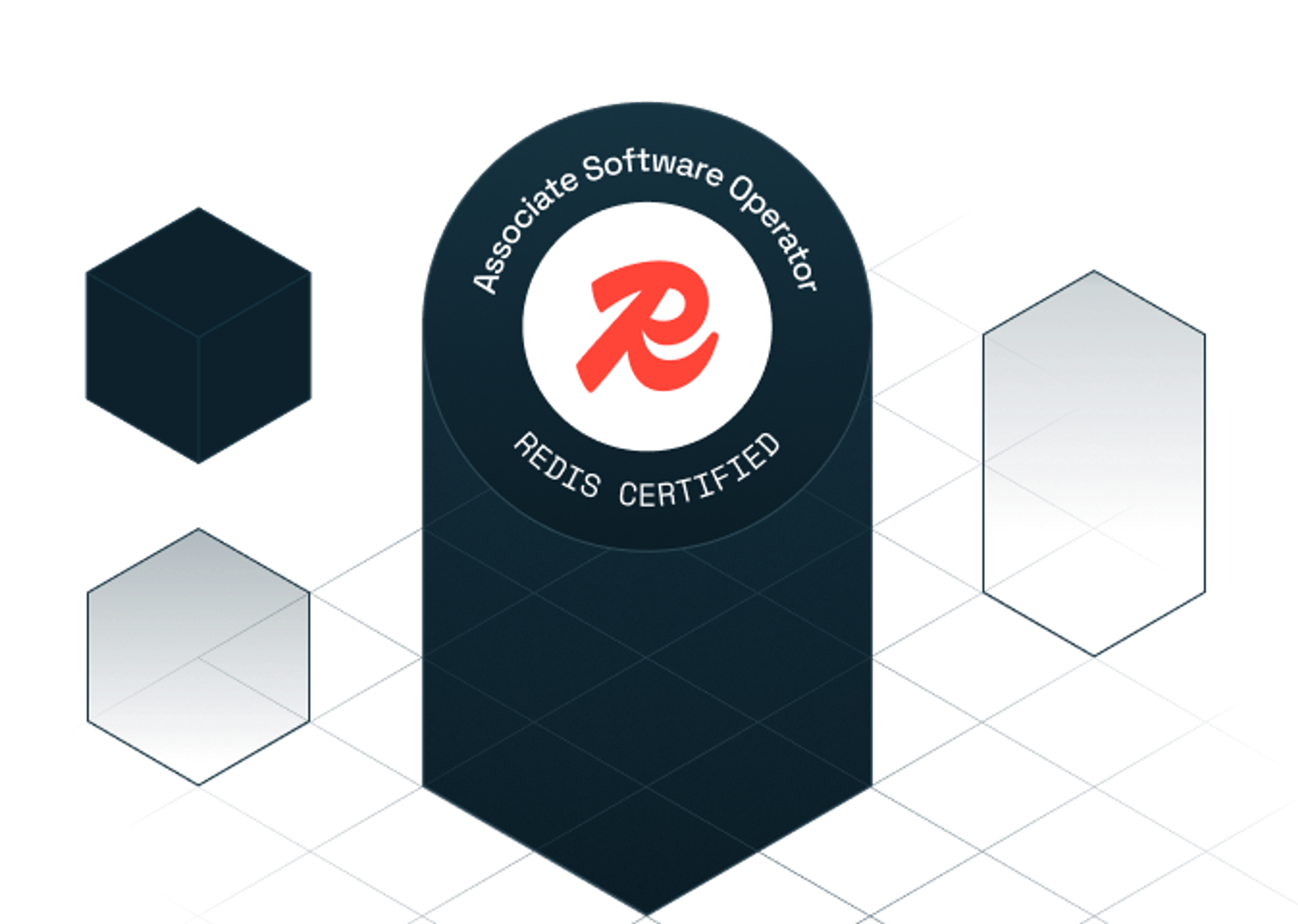 Redis Associate Software Operator certification badge