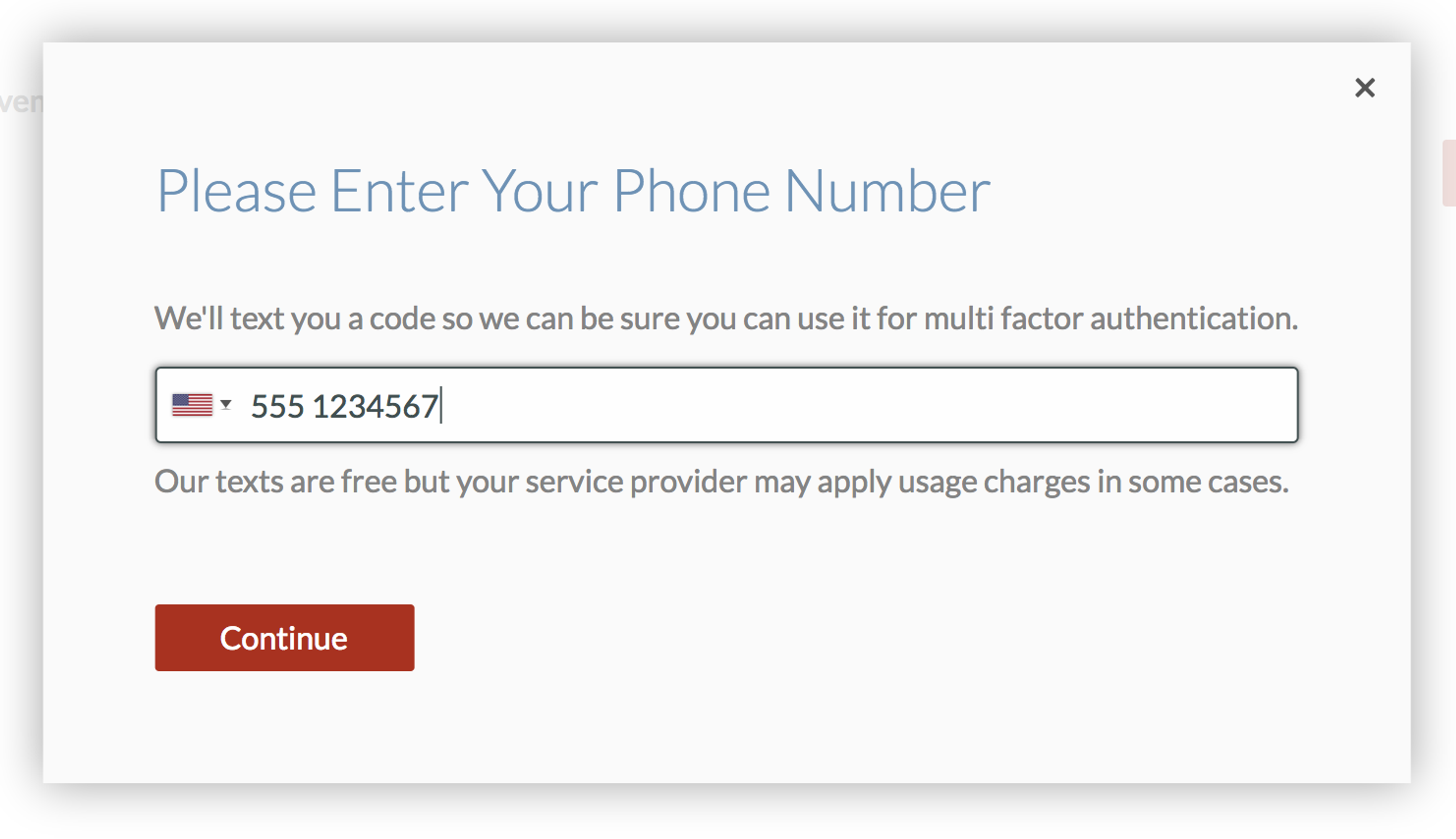 Enter Your Phone Number