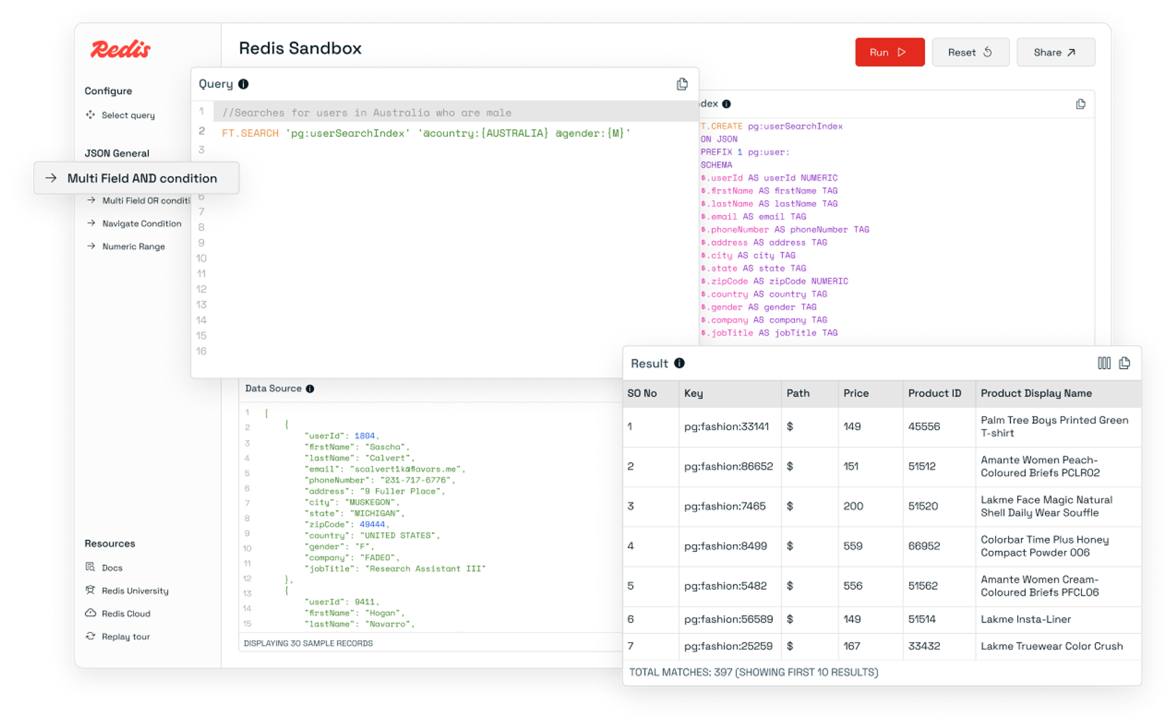 Redis sandbox