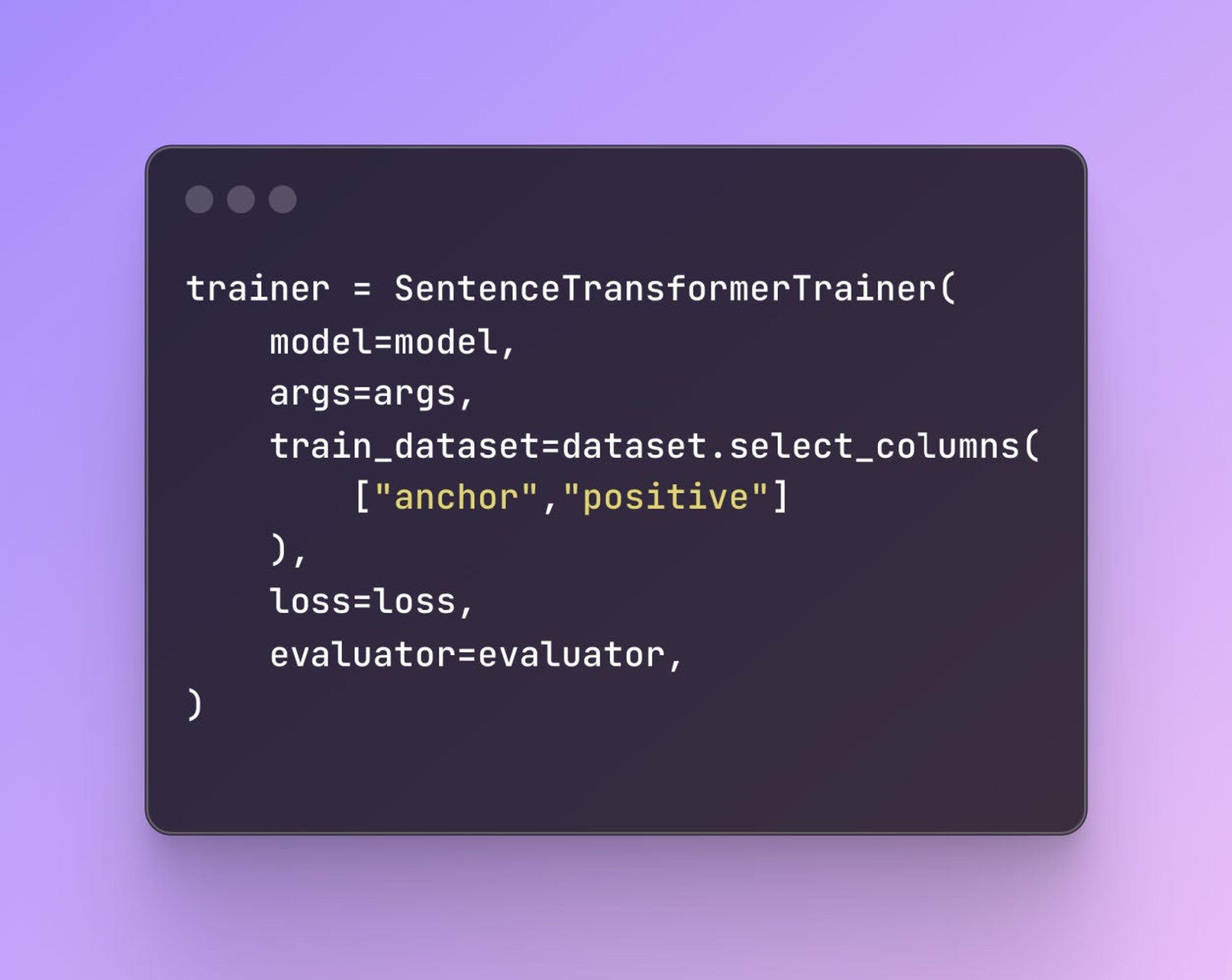 SentenceTransformerTrainer object