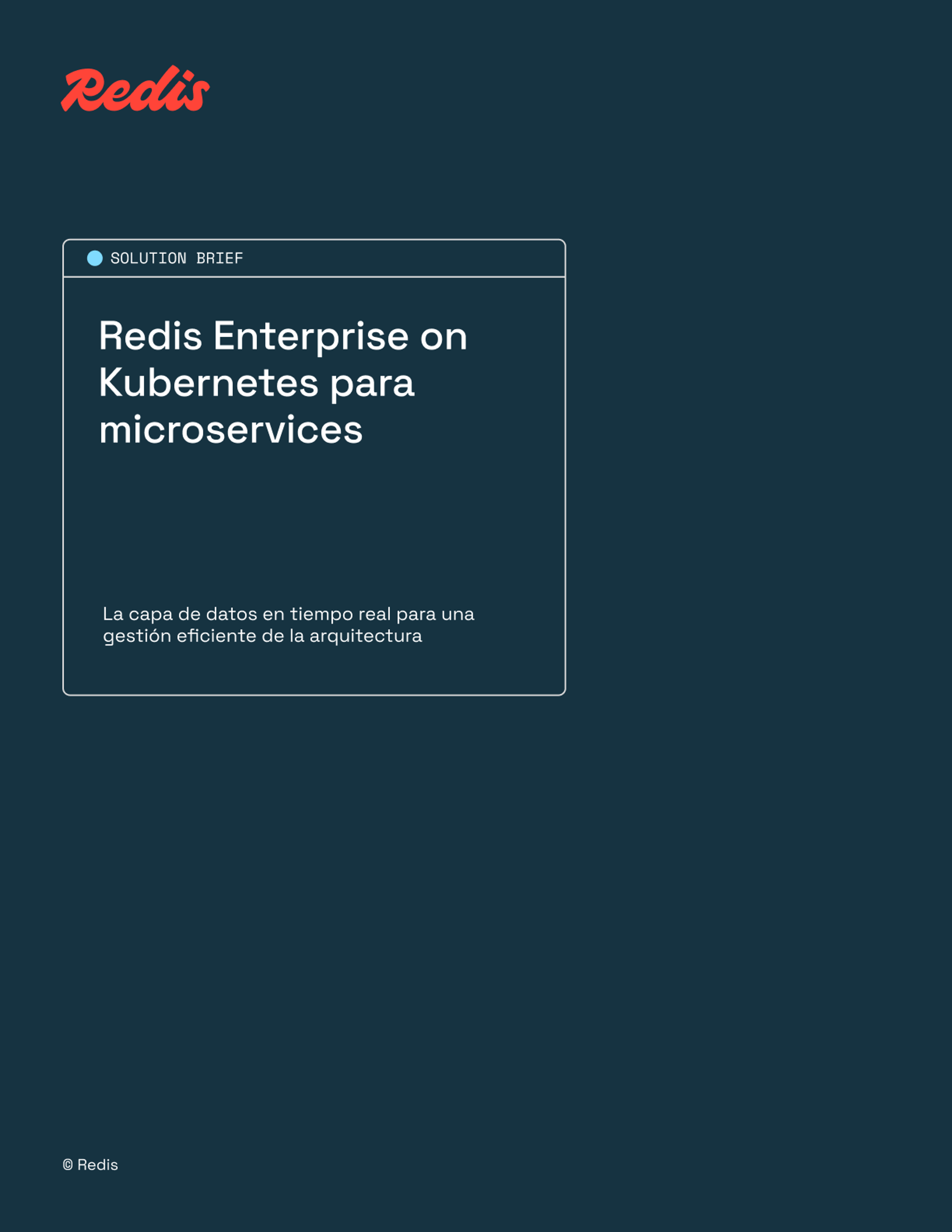 Redis Enterprise On Kubernetes Para Microservices