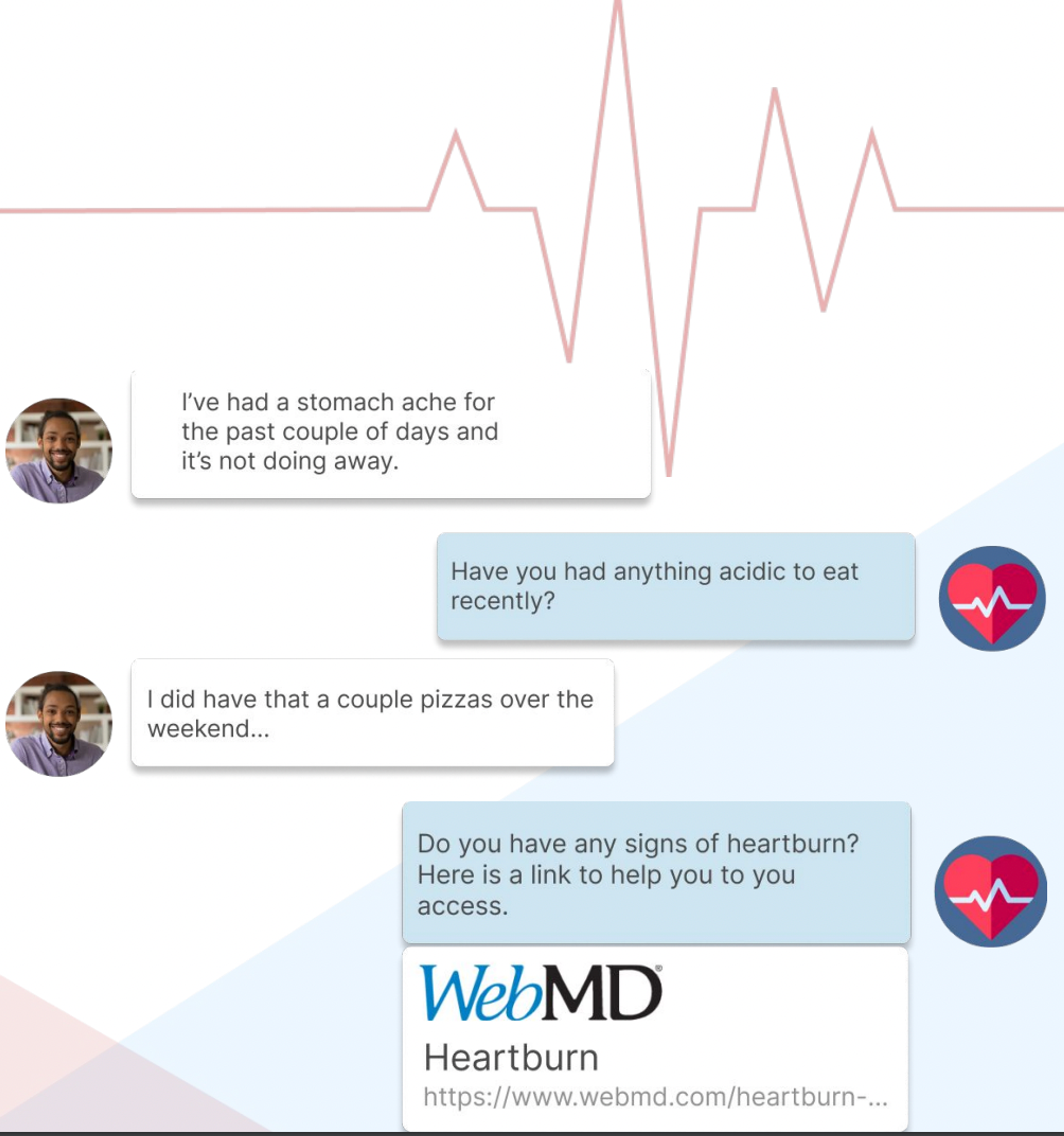 SmartHealth chat application UI