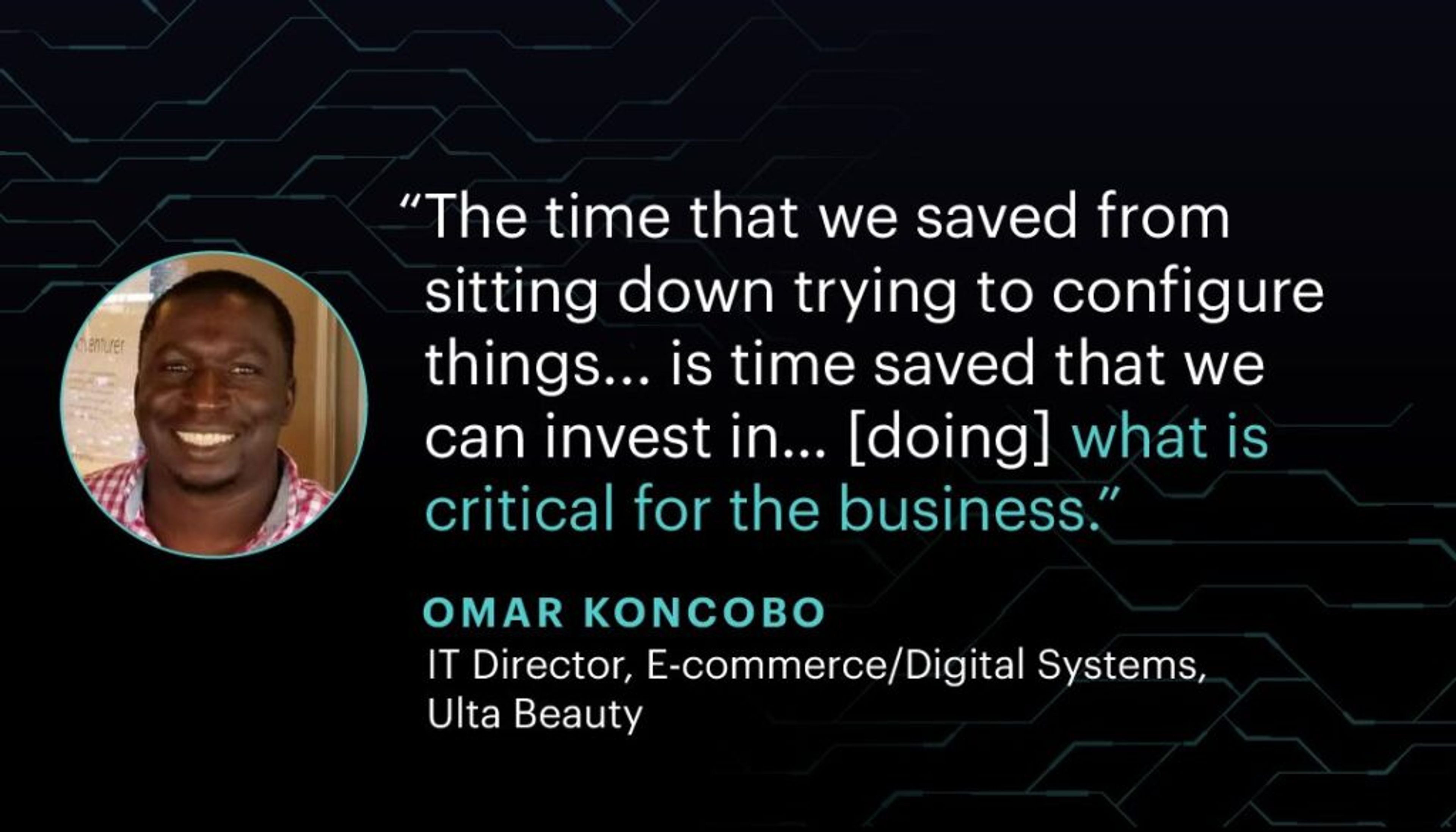 omar koncobo redisdays quote