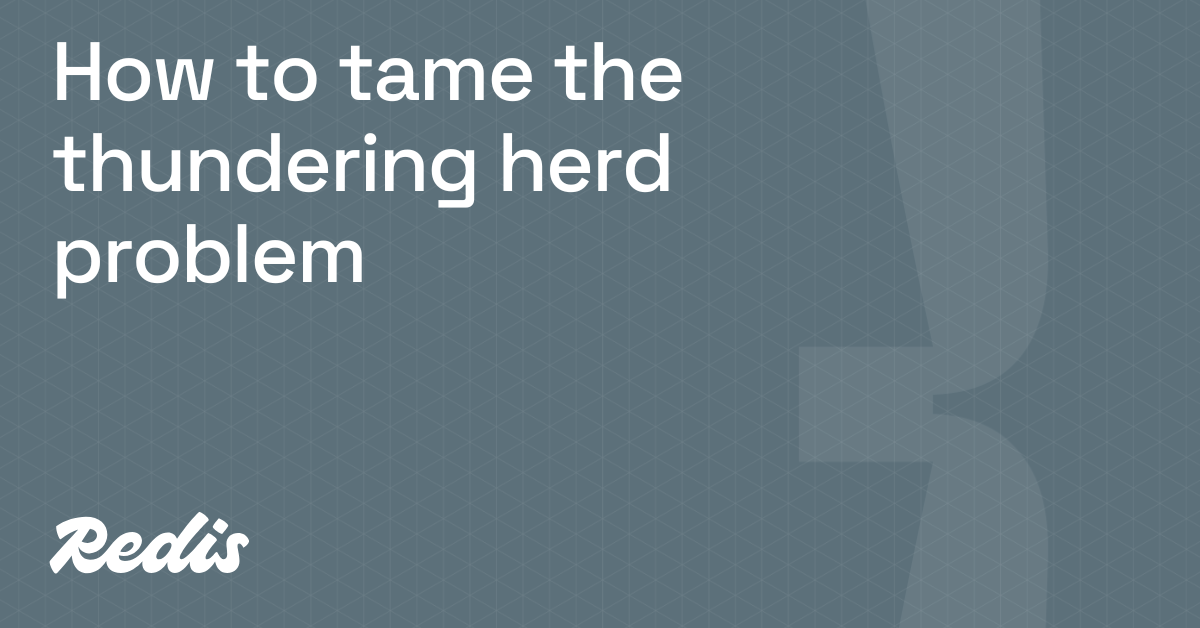 How to tame the thundering herd problem